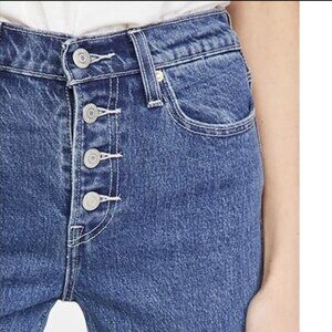 Levi's Wedgie Straight Button Fly Denim \\ Size 29 // Middle Sister Wash